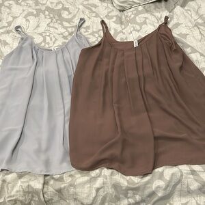 Zenana Outfitters Pleated Cami tank - set of two